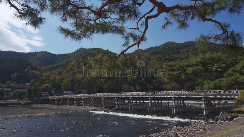 Togetsukyo bridge in Autumn, Arashiyama, Kyoto, Japan