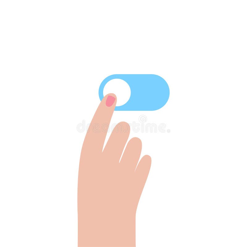 Toggle button icon stock vector. Illustration of mobile - 255485252
