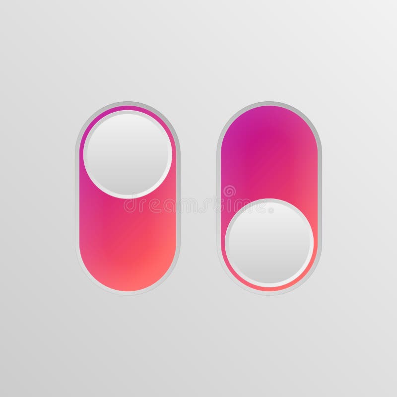 Toggle switch icon vector illustration Toggle switch icon vector illustration