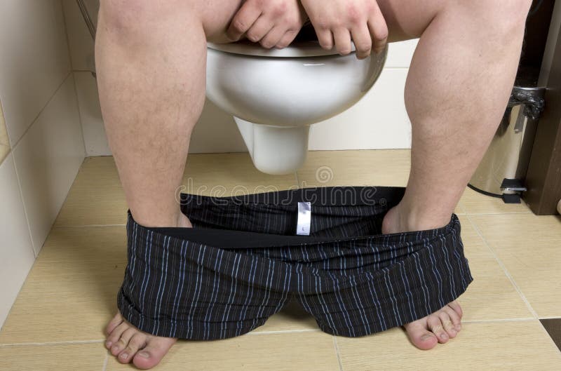 On the toilet stock photo. Image of restroom, seat, human - 7641208