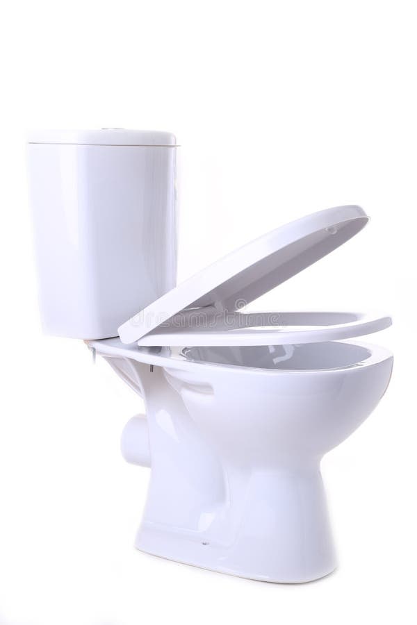 Toilet bowl isolated on a white background stock photography Toilet bowl isolated on a white background stock photography