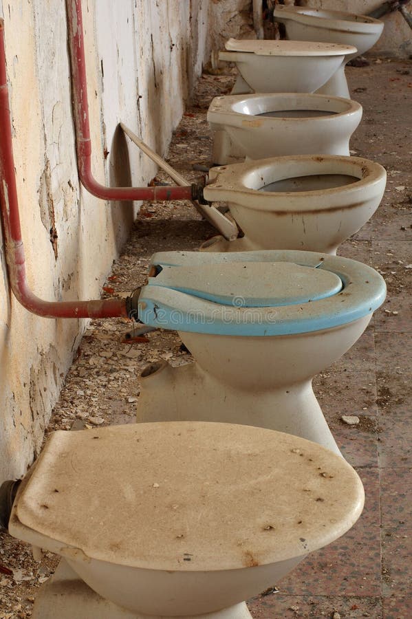 Toilet Bowl in Public Old Interior 3 Stock Photo Image of ceramics, ruined 48448140