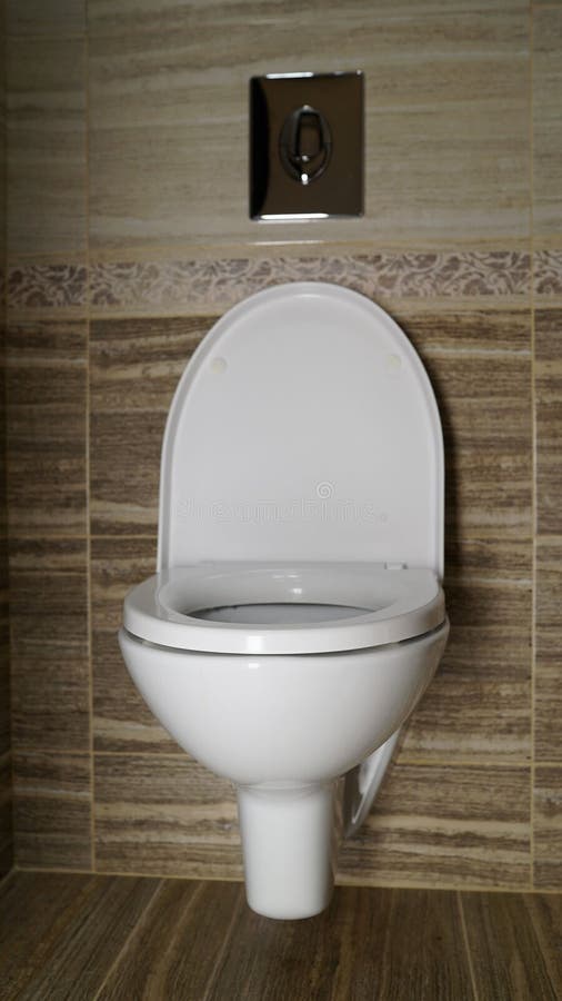 Toilet Bowl in the Toilet. Toilet in the Toilet, View from the Top Stock Image Image of