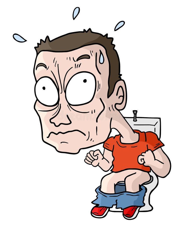 Toilet cartoon stock illustration
