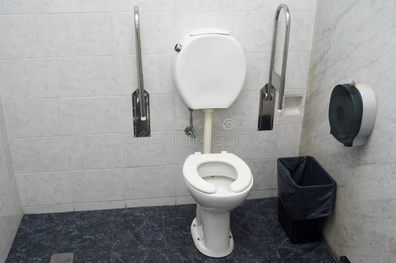 Toilet for disabled people stock image. Image of public 38454251
