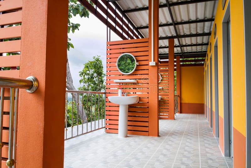 Nature Toilet stock image. Image of wash, basin, restroom 32866135