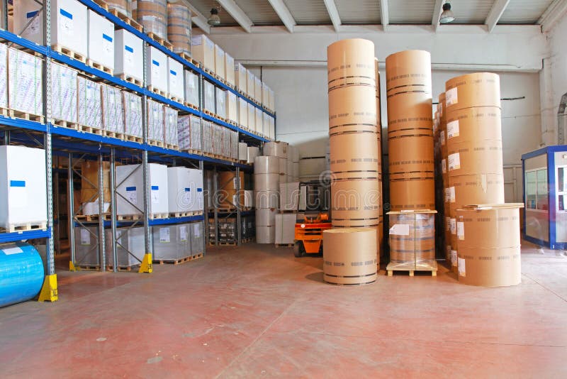 Toilet Paper Warehouse stock image. Image of industry 175527707