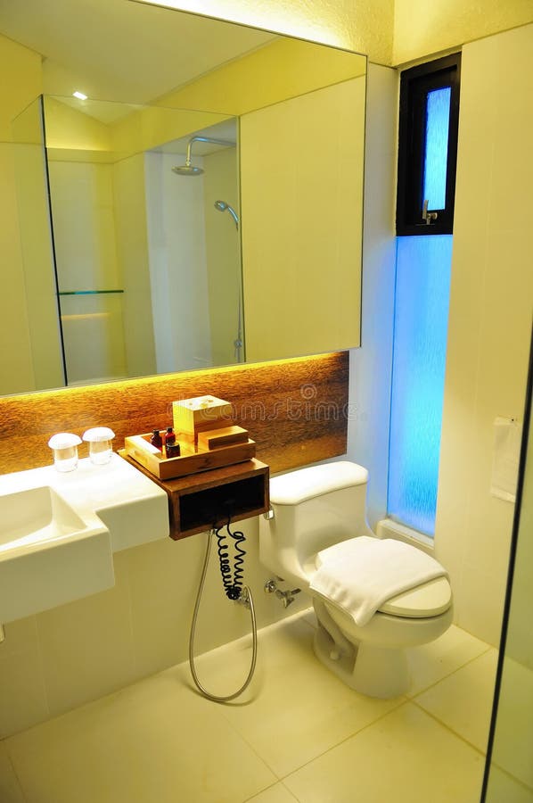 Toilet and Shower in Resort Stock Image Image of dryer, hair 14695367