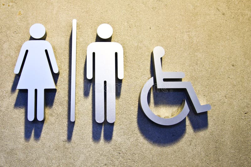Toilet Sign stock photography