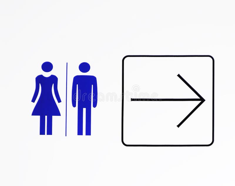 Toilet sign royalty free stock photos
