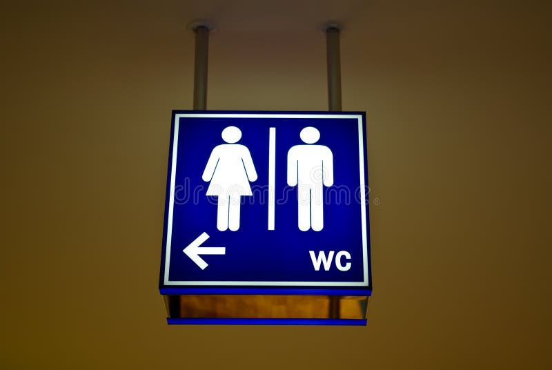 Toilet sign royalty free stock photo