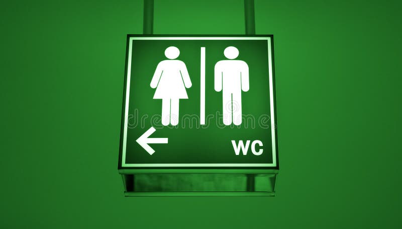 Toilet sign stock photography