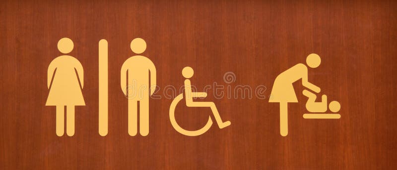 Toilet Sign royalty free stock image
