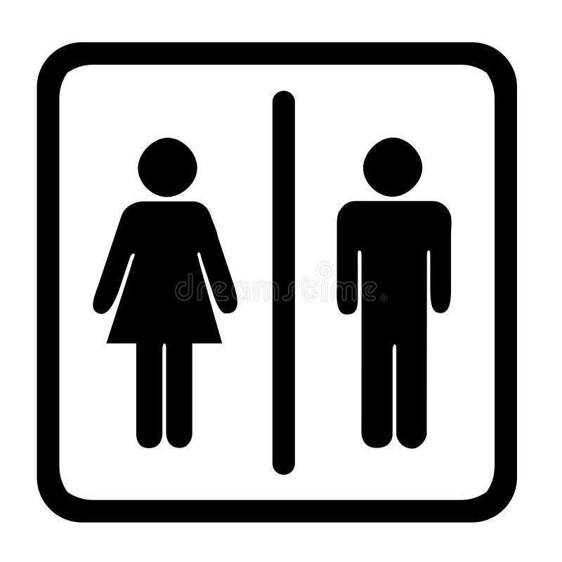 Toilet Sign stock illustration. Illustration of public - 4083231