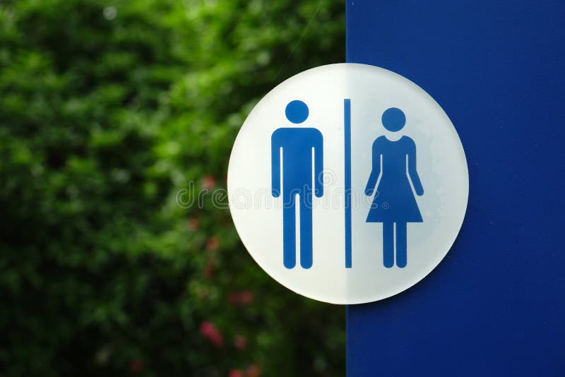 Toilet sign stock photography