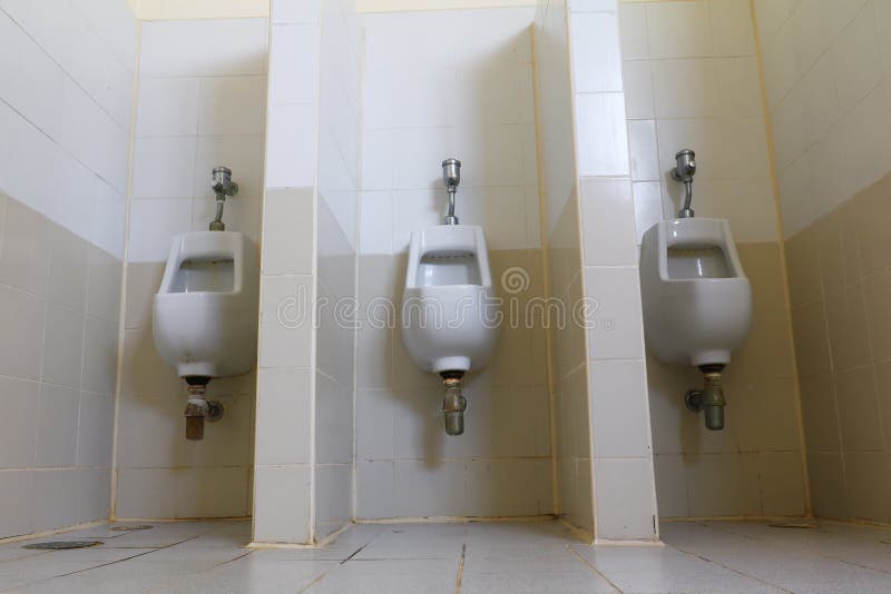 Toilet Urinal Public White in Bathroom Stock Image Image of toilet