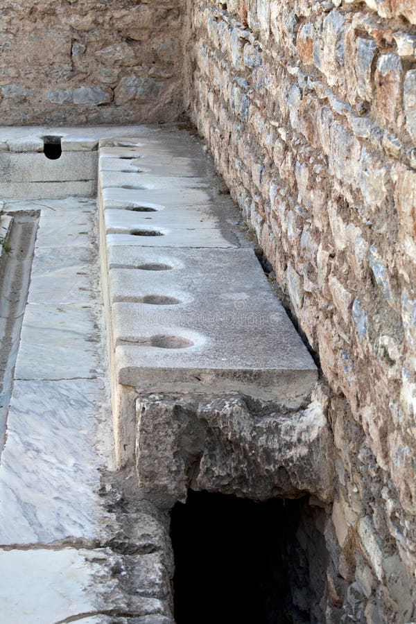 Toilets in Ephesus stock image. Image of architecture 24123679