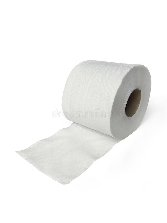 Toilettenpapier, Seidenpapierrolle lokalisiert auf weißem Hintergrund lizenzfreies stockbild Toilettenpapier, Seidenpapierrolle lokalisiert auf weißem Hintergrund lizenzfreies stockbild