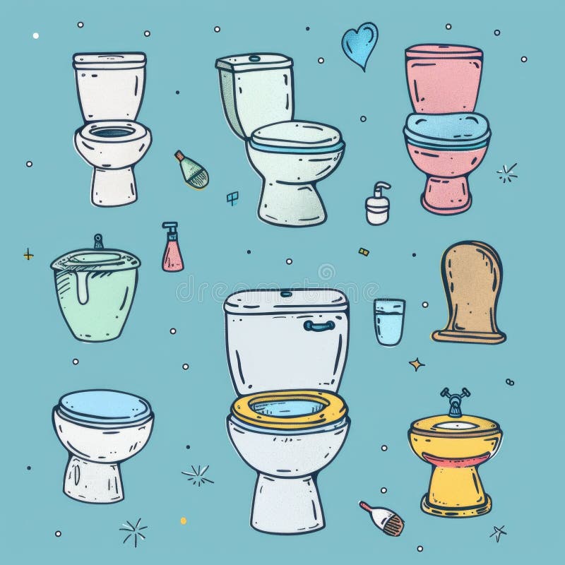 Toilettenschüssel Symbol Wc Symbol Toilettenschrank Kleiderschrank doodle skizzierte Lawinenemblem auf weiß lizenzfreies stockfoto