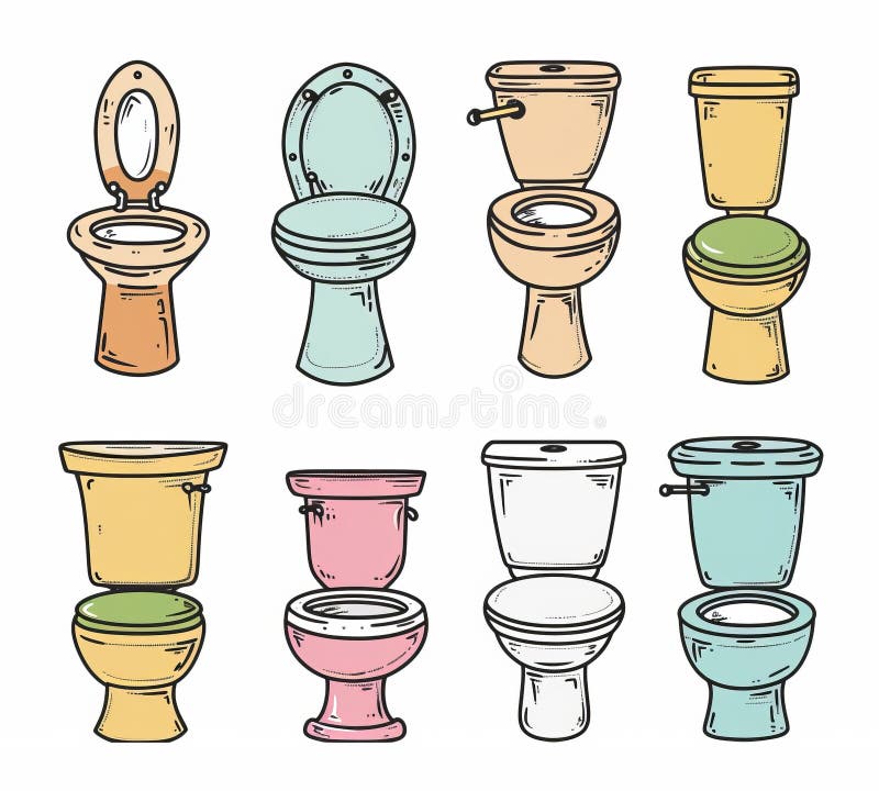 Toilettenschüssel Symbol Wc Symbol Toilettenschrank Kleiderschrank doodle skizzierte Lawinenemblem auf weiß lizenzfreies stockfoto