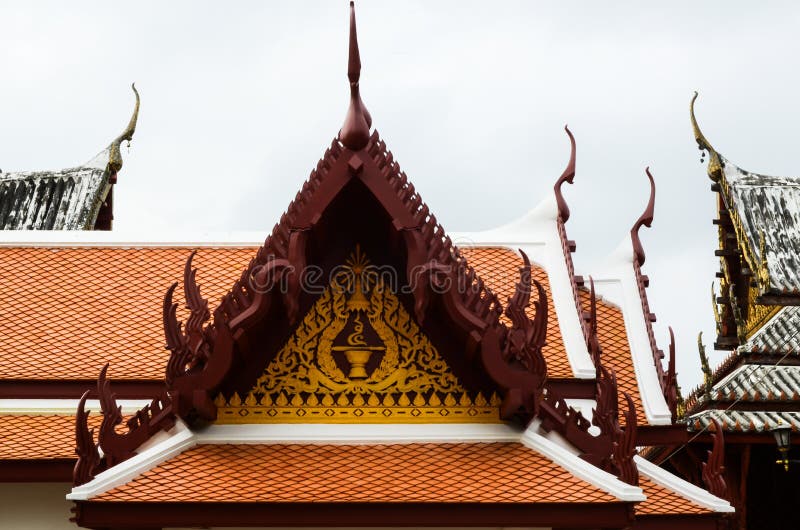 Toit de temple photo libre de droits Toit de temple photo libre de droits