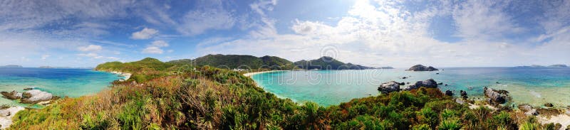 Panorama of Tokashiki Island in Okinawa, Japan. Panorama of Tokashiki Island in Okinawa, Japan.