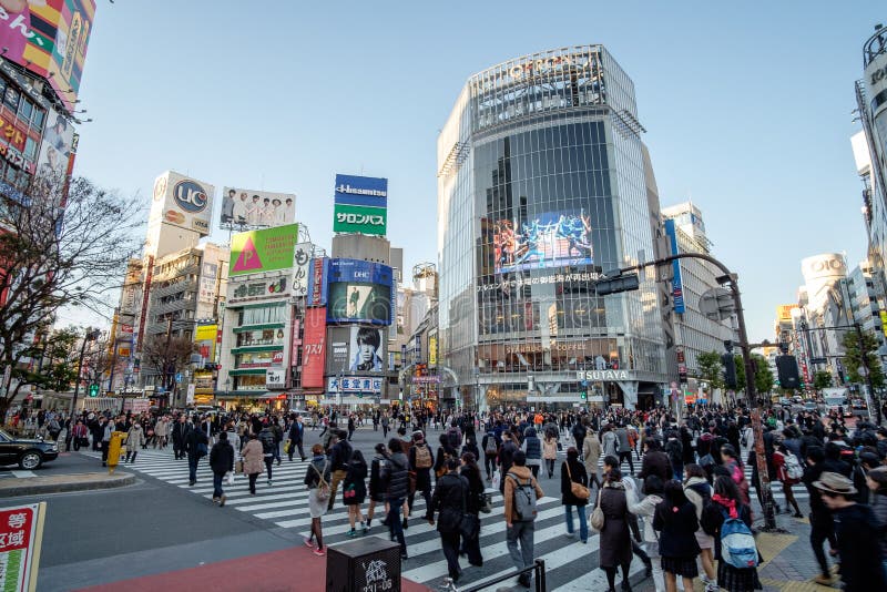Tokio Japonia, Listopad, - 21, 2015: Niezidentyfikowany pedestrians spacer