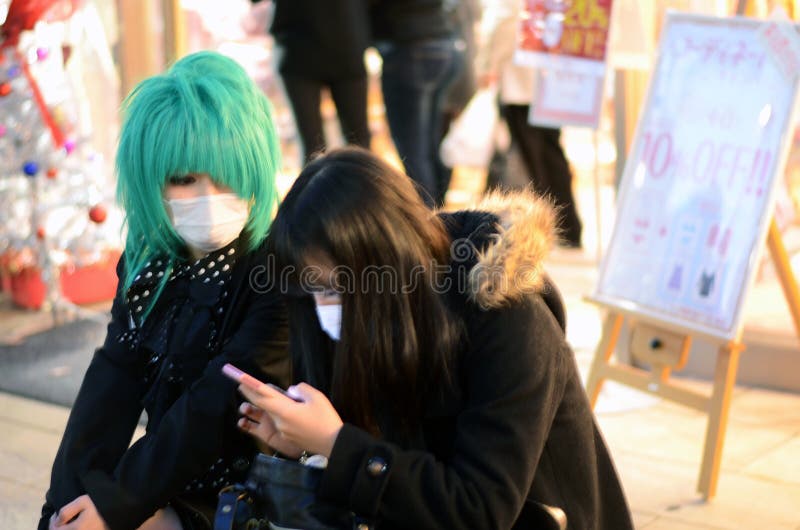 TOKYO - CIRCA NOV 24: girl in Cosplay outf