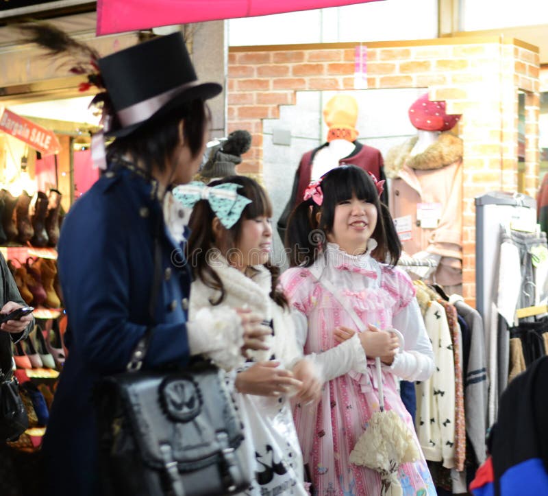 TOKYO - CIRCA NOV 24: Girl in Cosplay outfit