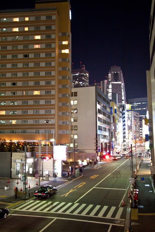 Tokyo City street at night stock photography Tokyo City street at night stock photography