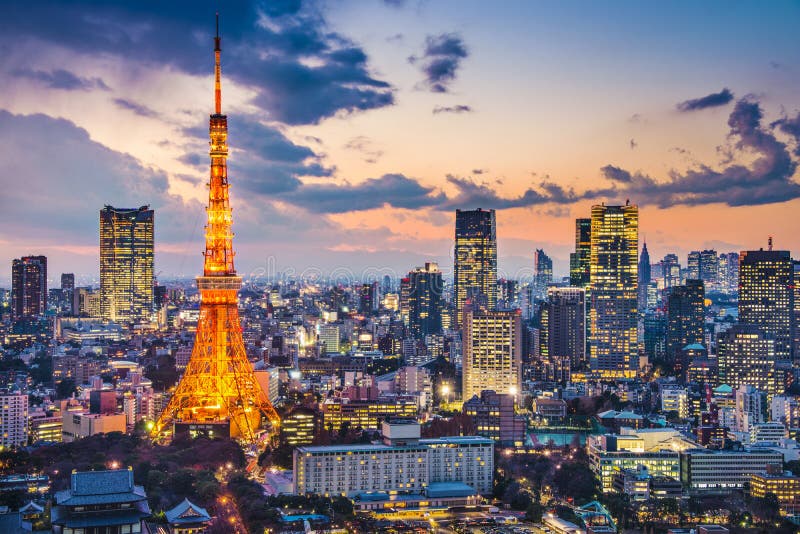 Tokyo, Japan at Tokyo Tower. Tokyo, Japan at Tokyo Tower