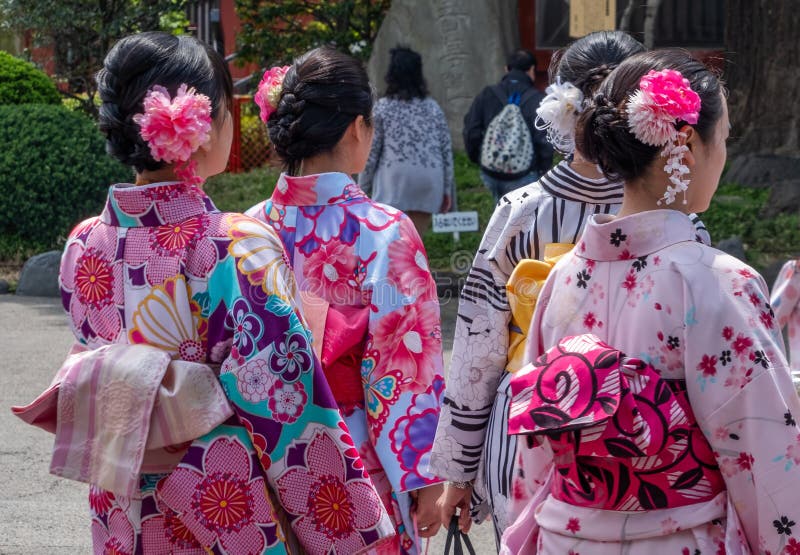 Female Tourist in Yukata at Sensoji Temple Tokyo, Japan Editorial Image ...