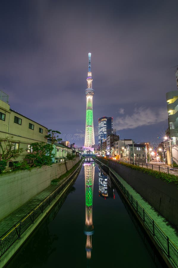 Tokyo, Japan Cityscape with the Skytree Editorial Stock Photo Image