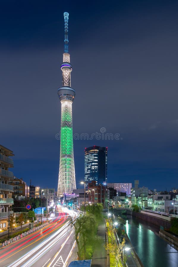 Tokyo, Japan Cityscape with the Skytree Editorial Photo Image of
