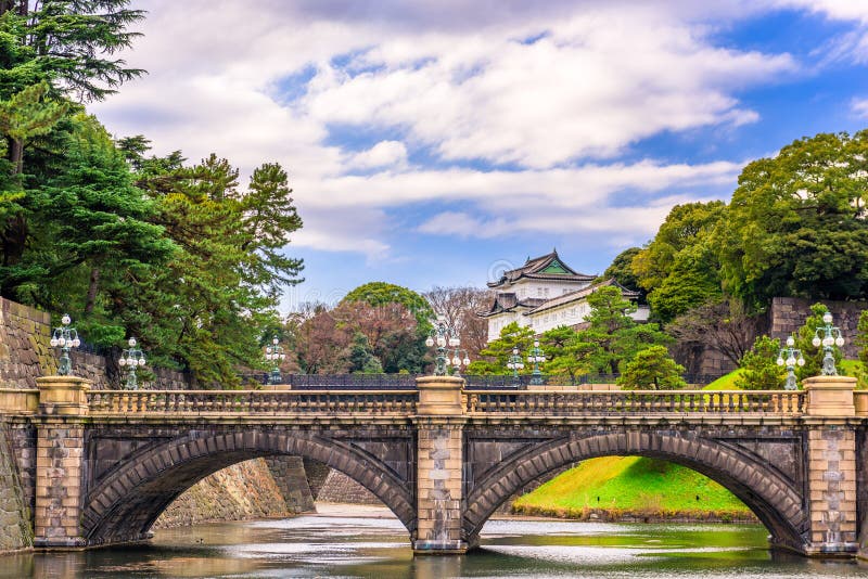 Tokyo Imperial Palace Moat stock photo. Image of double - 115725640
