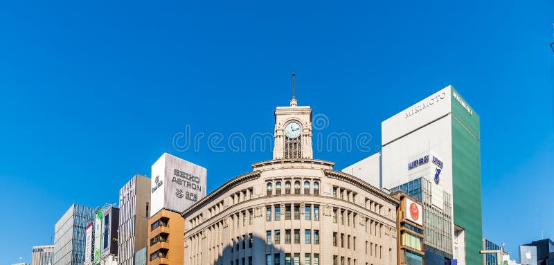 Tokyo, Japan. Janaury 20, 2019 : Ginza Wako Building, the Department Store  that is a Famous Landmark and Symbol of Ginza, Tokyo Editorial Photo -  Image of background, downtown: 178667231