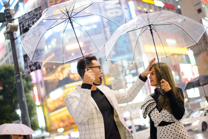 Rain day shibuya Stock Photos and Images