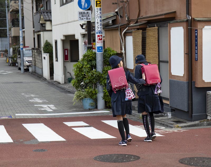 Two Japanese School Girls