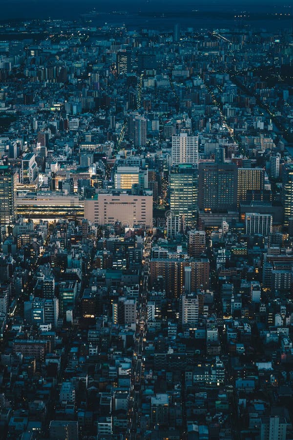 Tokyo from above stock photo. Image of japan, road, city - 90726766