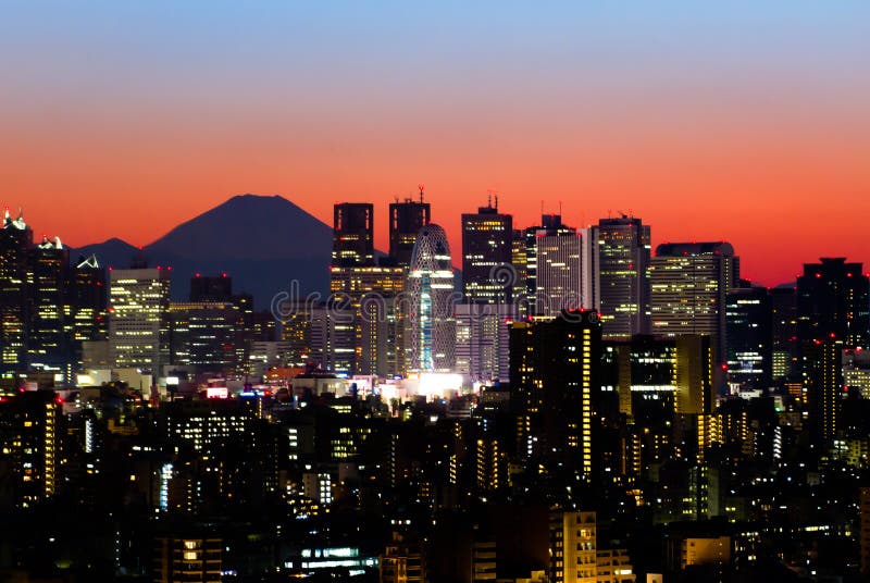 1 3 Tokyo Skyline Mount Fuji Photos Free Royalty Free Stock Photos From Dreamstime