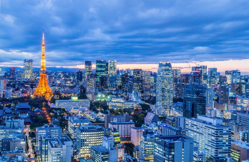 Tokyo stadssikt royaltyfri bild
