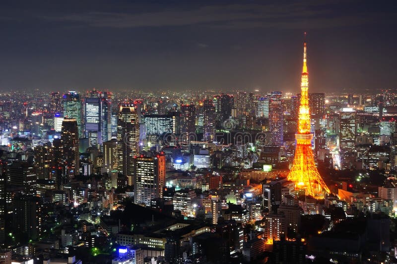 Torre di Tokyo di notte senso.