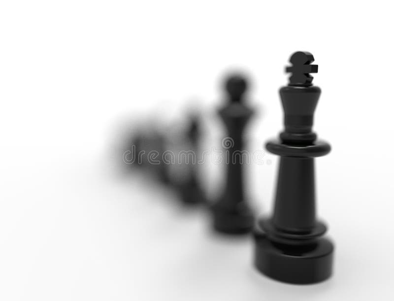tolkning 3D av svarta schackstycken som isoleras p? vit bakgrund vektor illustrationer tolkning 3D av svarta schackstycken som isoleras p? vit bakgrund vektor illustrationer