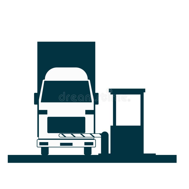 Green Signal Light at Toll Booth Stock Illustration - Illustration of  signal, paid: 143230921