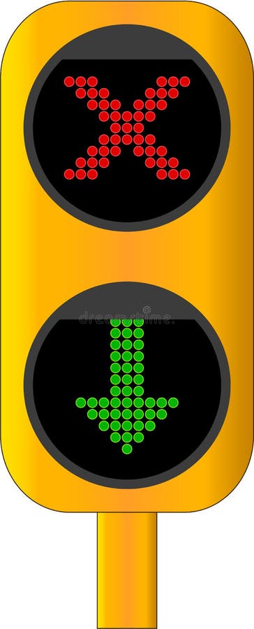 Green Signal Light at Toll Booth Stock Illustration - Illustration of  signal, paid: 143230921