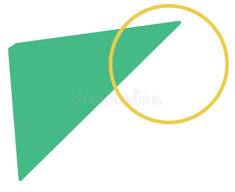 Tom cirkellinje med fast form primär färg Barn underordnade geometriskt element abstrakt teckning