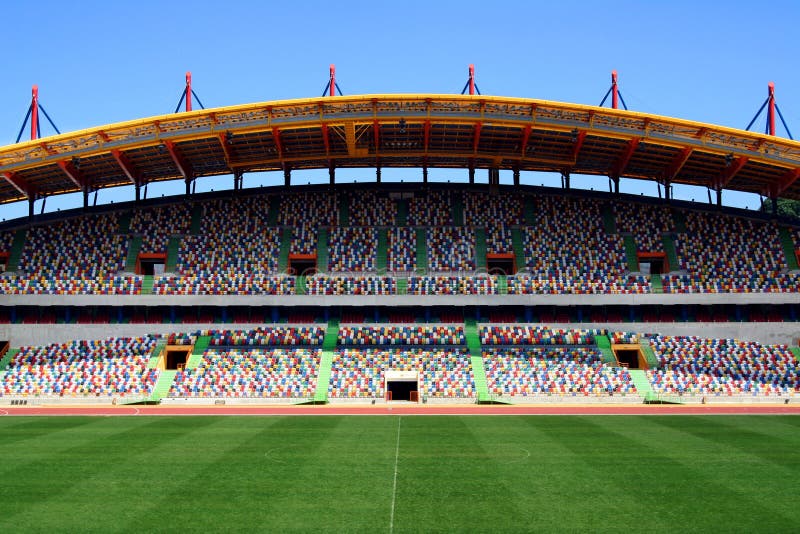 tom fotbollsarena arkivfoto tom fotbollsarena arkivfoto