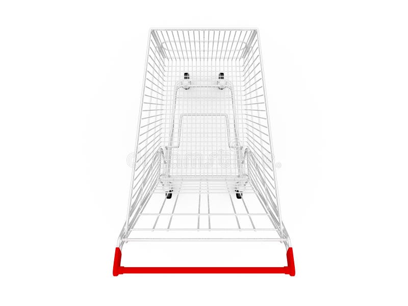 Tom shoppingvagn stock illustrationer Tom shoppingvagn stock illustrationer