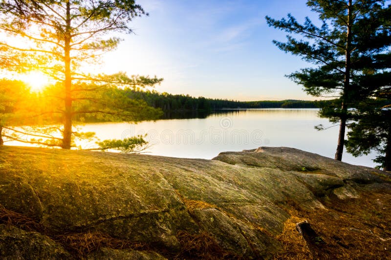 Tom Thomson Lake, Algonquin Provincial Park Stock Photo Image of