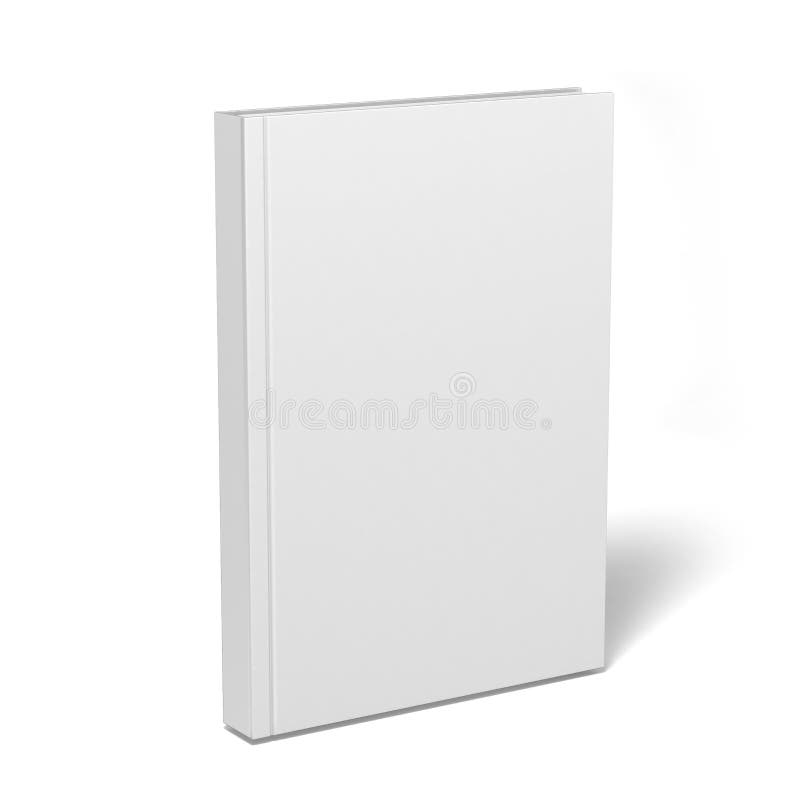 Tom vit katalog, tidskrifter, bokåtlöje upp på grå bakgrund illustrationen 3d framför stock illustrationer